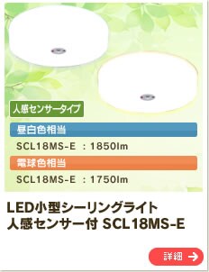 LED���^�V�[�����O���C�g �l���Z���T�[�t SCL18MS-E 