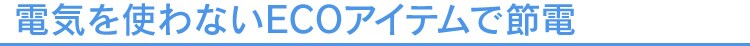 �d�C���g��Ȃ�ECO�A�C�e���Őߓd