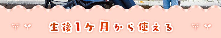 生後1ヶ月〜使えるタイプ