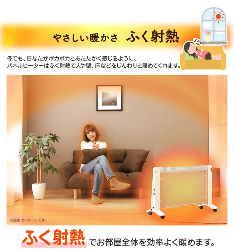 遠赤外線 パネルヒーター マイカパネル IRF-MH01 2