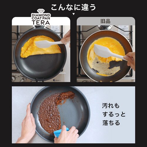 フライパン 12点セット IH/ガス火対応 DIAMOND COAT PAN EHDC-T12S