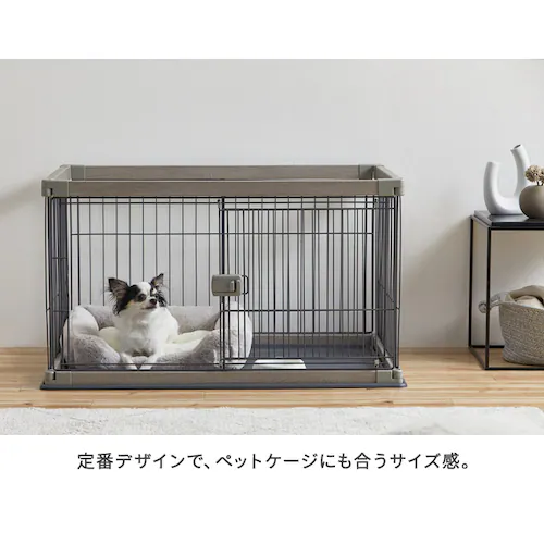 シャギークッションペットベッド PSCB-500 アイボリー_2