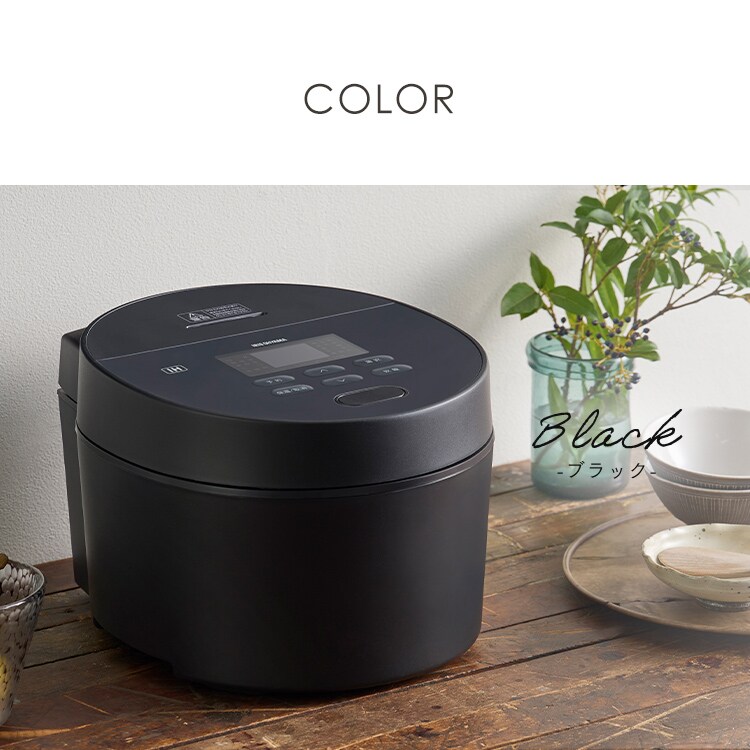 炊飯器 3合 IH RC-ISA30-W ホワイト 104938 │アイリスオーヤマ公式