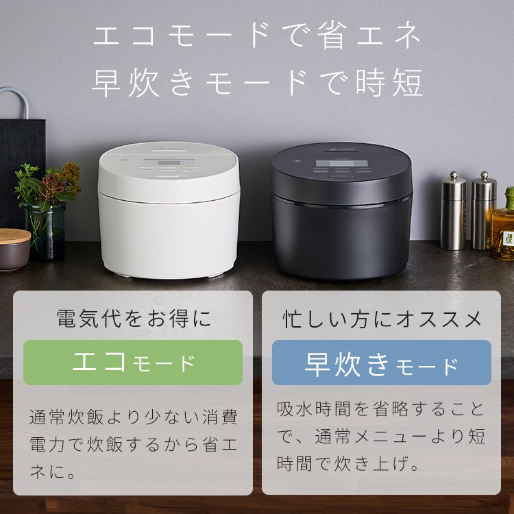 アイリスオーヤマ 炊飯器 5.5合 IH式 RC-ISA50-B アイリスオーヤマ 炊飯器 5.5合 IH式 RC-ISA50-B