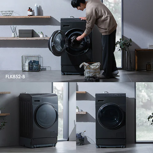 【設置無料】 洗濯乾燥機 ドラム式 8kg 乾燥5kg 左開き 温水洗浄 節水 ファイブセンシング FLK852-W ホワイト【代引き不可】_11