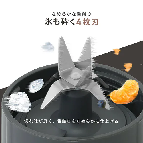 ミキサー ボトルブレンダー 330/600ml 氷対応 IBB-601-W ホワイト_5