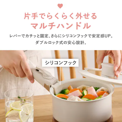 【訳あり】フライパン 10点セット セラミックカラーパン CC-10S グレージュ_6