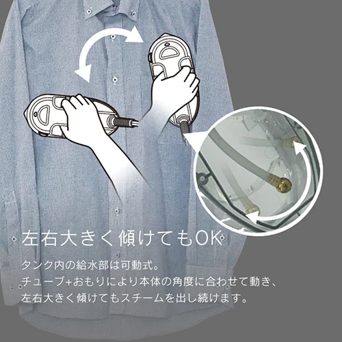 衣類用スチーマー IRS-02-W ホワイト_5