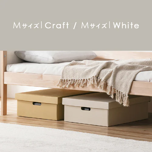 収納ケース ふた付き 段ボール収納 段ボール収納ケース2枚セット DB-490 クラフト_3