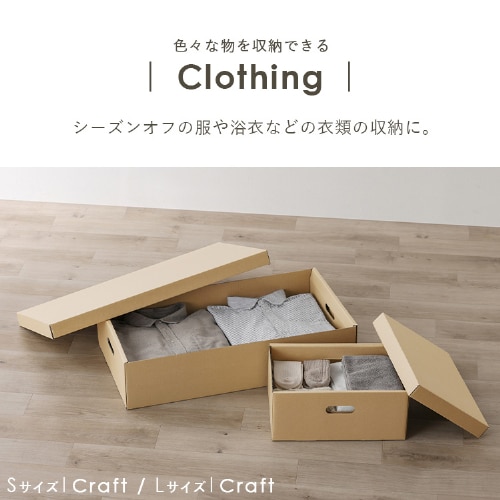 収納ケース ふた付き 段ボール収納 段ボール収納ケース2枚セット DB
