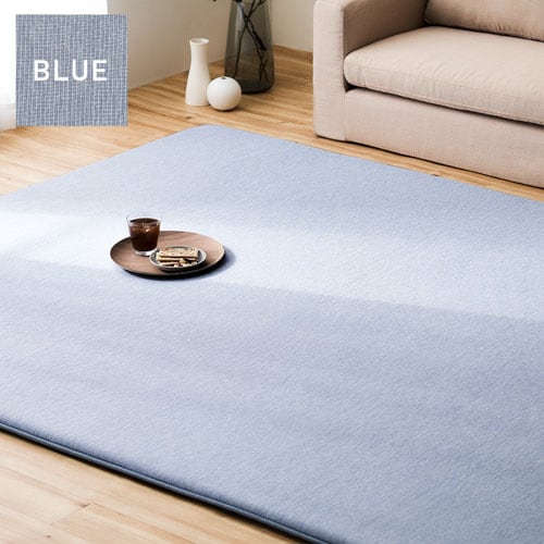 ラグ ラ・クッションラグ 185cm×185cm 2畳 厚さ3cm 接触冷感 Q-MAX値