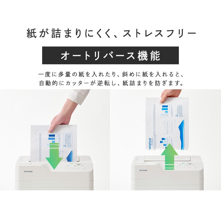 オフィスシュレッダー 業務用 18.5L クロスカット 60枚自動細断