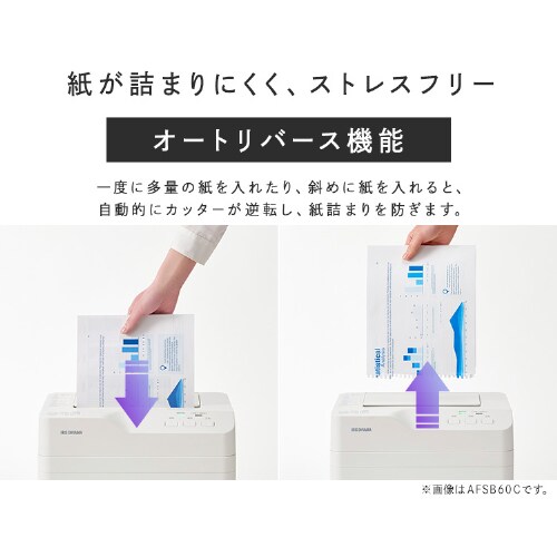 オフィスシュレッダー 業務用 18.5L マイクロクロスカット 60枚自動細