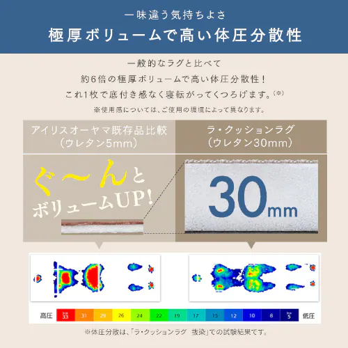 ���O ���E�N�b�V�������O �L���e�B���O�� 185cm�~185cm 2�� ����3cm �l�C�r�[ ACRQ-C1818_8