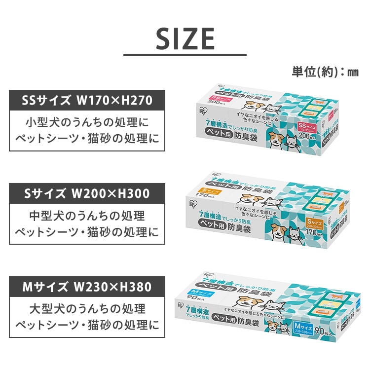 2個セット】ペット用防臭袋 SSサイズ 200枚入り PBB-SS200 1921523