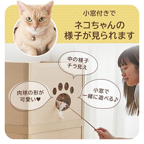 組み立て簡単】キャットタワー 段ボール ねこねこタワー P-NT3 106667
