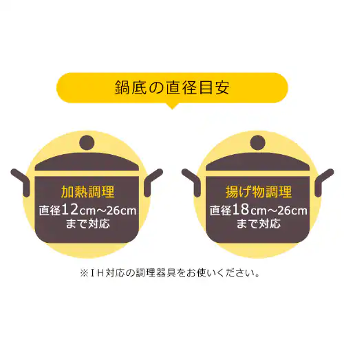 IHクッキングヒーター 1口 1400W IHコンロ 一人暮らし IHC-B113 ホワイト_14