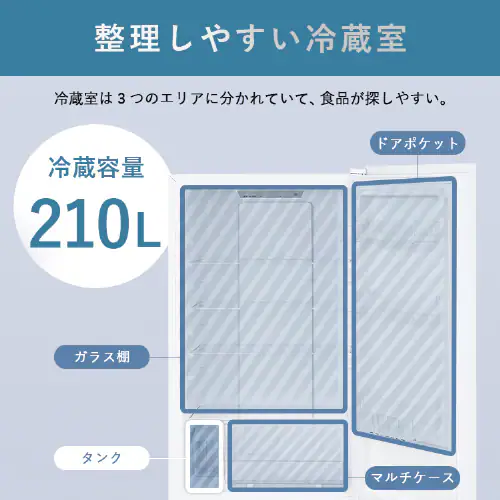 【設置無料】 冷蔵庫 301L 大凍量 自動霜取り 自動製氷 2ドア 幅59.5cm IRSN-I30A-W ホワイト【代引き不可】_5