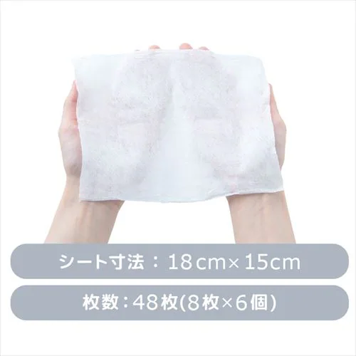 ミニ流せるウェットシート minim 8枚入×6個 POF-6PN_9