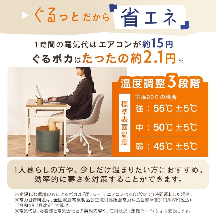 ぐるポカパネルヒーター APH-R12B-DT ダークブラウン 112857