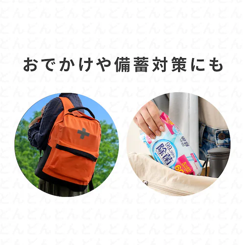 �y180���z���ۂ��ł��� �E�F�b�g�e�B�b�V�� �m���A���R�[���^�C�v 60�����~3�p�b�N WTS-60N3P_6