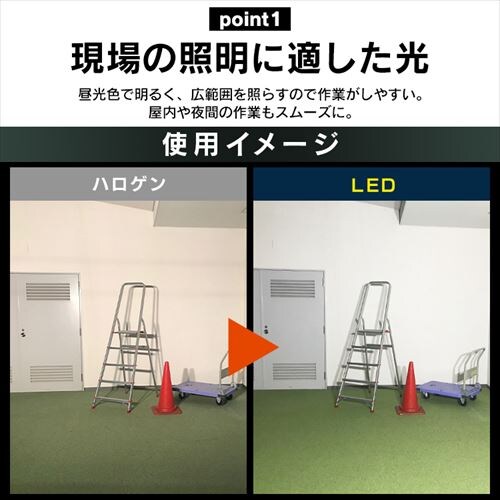 ���[�N���C�g LED �N���b�v���C�g �����p ��Ɠ� ��Ɨp 810lm ILW-8GC4_3