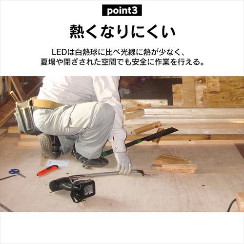 ワークライト LED クリップライト 屋内用 作業灯 作業用 1600lm ILW
