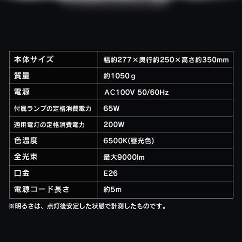 ���[�N���C�g LED �z���ό^ �N���b�v���C�g �����p ��Ɠ� ��Ɨp 9000lm ILW-90GWC_11