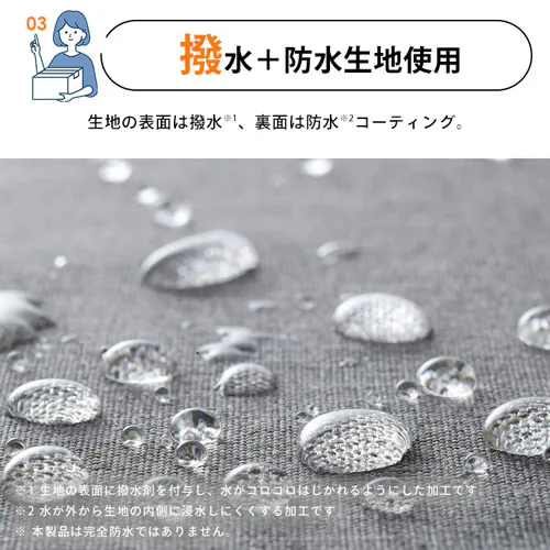 宅配ボックス 60L ソフト 折りたたみ 撥水 防水 TBKS-HG 杢グレー_5