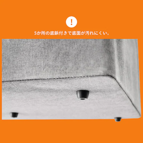 宅配ボックス 60L ソフト 折りたたみ式 撥水 防水 TBKS-HG グレー_6