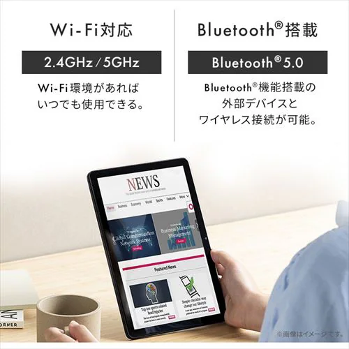 【訳あり】タブレット 10インチ 64GB メインメモリ4GB 8コア TE10D1M64-KV1H 10.1インチ グレー_3