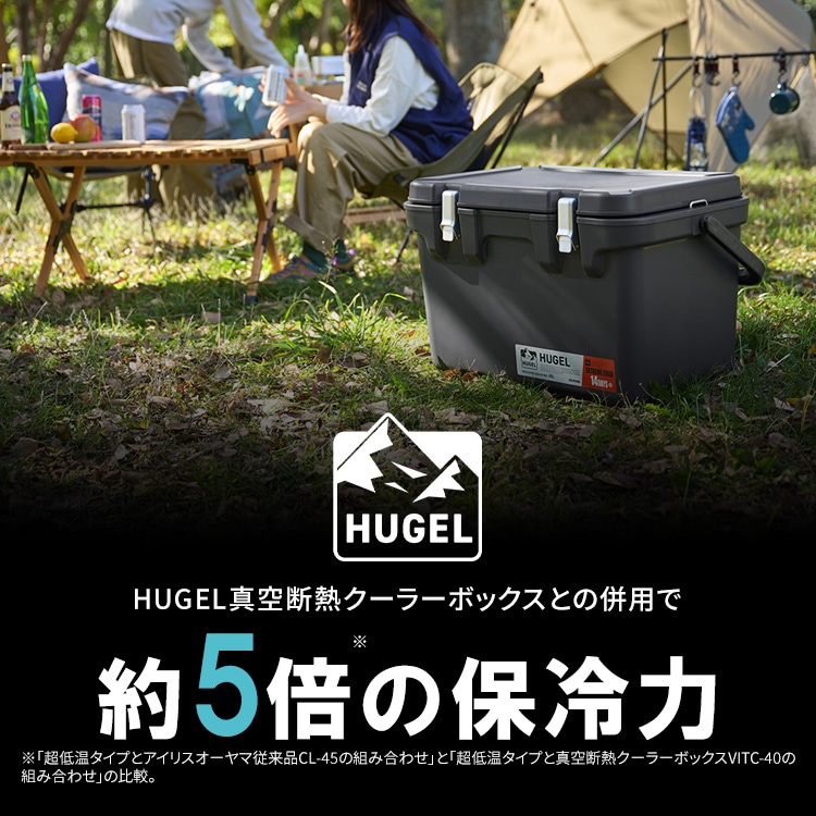 HUGEL 氷点下保冷剤 超低温タイプ Mサイズ HHC-M 107936 │アイリス