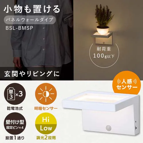 �y�����Ɏg���銣�d�r�Z�b�g�z �Z���T�[���C�g LED ���d�r�� �S���������^�C�v BSL-MS2_10