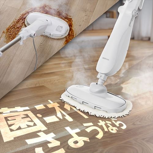 スチームモップ PSTM-240 ホワイト パネル式 タンク容量 240ml STM-240