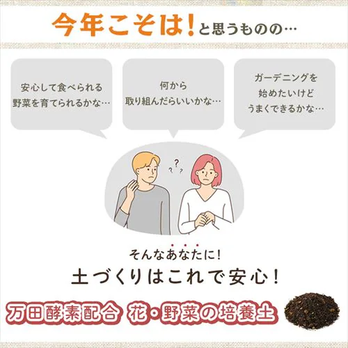 【2個セット】万田酵素×緩効性肥料 配合 花・野菜の培養土14L_3