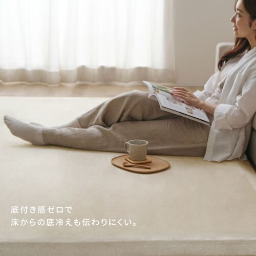 ラグ ラ・クッションラグ つまずきにくいラグ 185cm×240cm 3畳 厚さ4.5