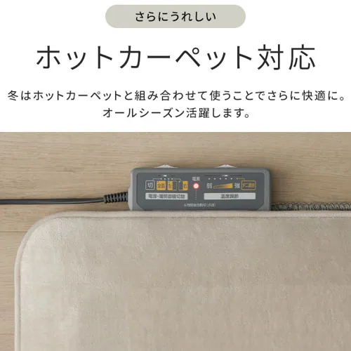 ラグ ラ・クッションラグ つまずきにくいラグ 185cm×185cm 2畳 厚さ4.5cm ベージュ ACRNS-1818_14