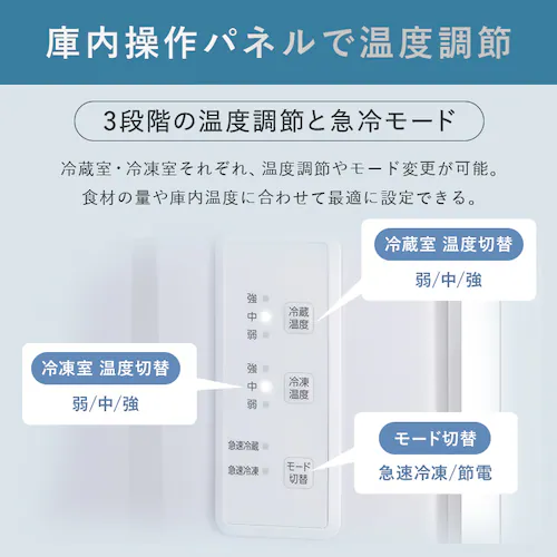 冷蔵庫 153L 大冷凍容量60L 自動霜取り 一人暮らし 2ドア 家庭用 幅50cm IRSN-HF15A-W ブラック+床保護マット_9