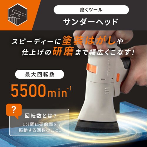 �T���_�[�w�b�h �}���`�M�A�V���[�Y 10.8V JM10SN �T���h�x�[�W���y�t���ւ��w�b�h�z_4