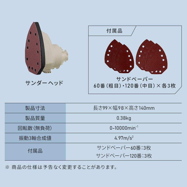 付け替えヘッド】マルチギア サンダーヘッド 18V JM18SN サンド
