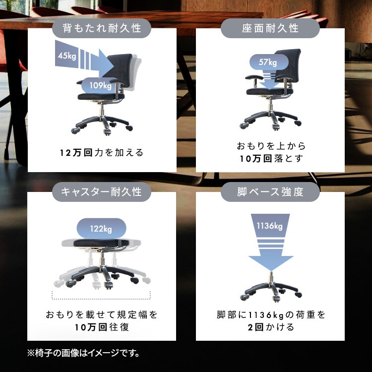椅子 チェア メッシュ ハイバック OFC-MBHR ブラック 108502