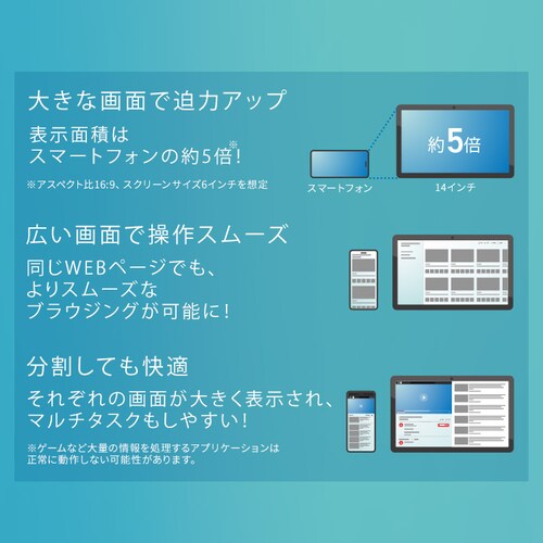 �y�ی�t�B�����t���z �^�u���b�g 14�C���` 128GB ���C��������6GB 8�R�A LUCA TM14D1M76-V1B �u���b�N_3