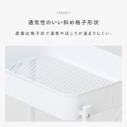スチールワゴン キャスター付き 組立簡単 折りたたみ可能 KKSW-3