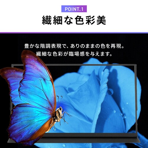 �|�[�^�u�����j�^�[ 18.5�C���` FHD LUCA DP-EF184S-B �u���b�N_5