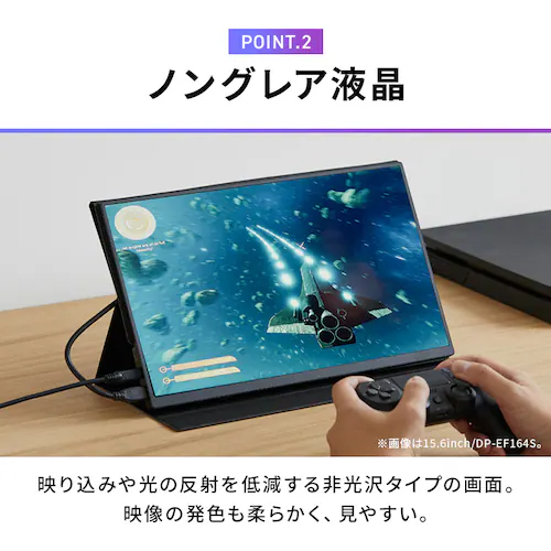 �|�[�^�u�����j�^�[ 18.5�C���` FHD LUCA DP-EF184S-B �u���b�N_7