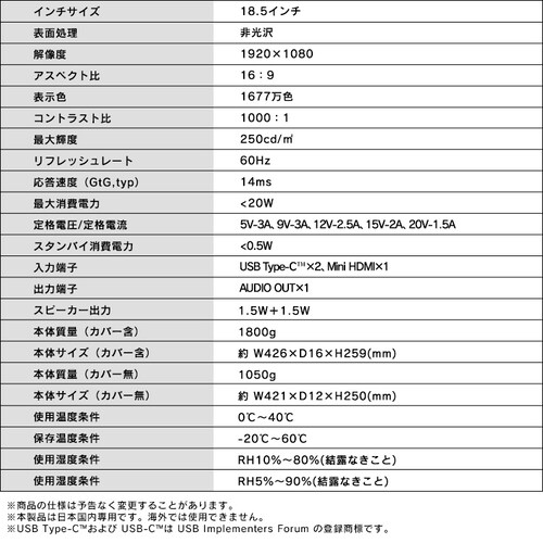 �|�[�^�u�����j�^�[ 18.5�C���` FHD LUCA DP-EF184S-B �u���b�N_16