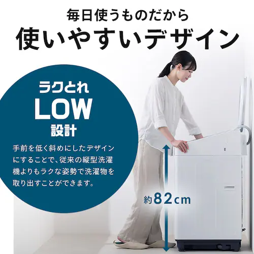 ����@ 7kg OSH ��܎������� �K�`�����ɉQ���+ �����܎��ԃR�[�X���� �ȃG�l �ߐ� ���N�Ƃ�LOW�݌v ��l��炵 ITW-70B01-W �z���C�g_9