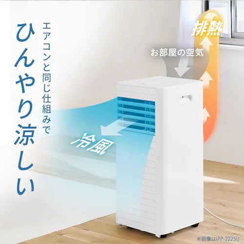 ポータブルクーラー 4.5~7畳 工事不要 冷風 送風 除湿 2.3kw IPA-2325S