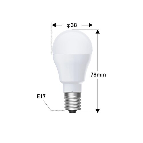LED�d�� E17 �S���� 40�`���� �����F LDA3N-G-E17/W-4T9 _8