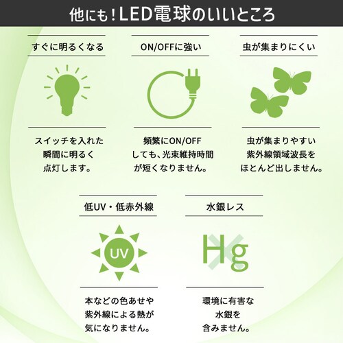 LED�d�� E26 �S���� 60�`���� �����F LDA5N-G/W-6T9 _6